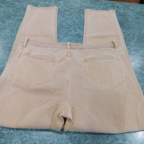 J. Jill Denim Boyfriend Straight Leg Ankle Sz 12 Waist 34” Inseam 29” Mid Rise - Picture 9 of 11